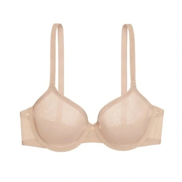 CUUP Other - CUUP Underwire Demi Spacer Tshirt Bra Nude Tan Mesh